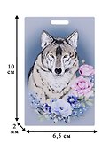 Картхолдер «Аnimals in Flowers Волк» - 2