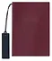 Ежедневник недат. А5 160л 146х211 мм "Шеврет" бордовый, иск.кожа, мягкий переплет, блинт.тиснение, офсет, закладка, 2 ляссе, инд.уп - 0