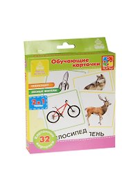 Обучающие карточки «Транспорт Лесные жители», Vladi Toys