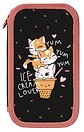 Пенал 2 отделения "Котопончик" 19*10,5 см