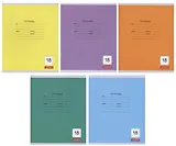 Тетрадь 18 листов, линейка, "Однотонная серия", в ассортименте