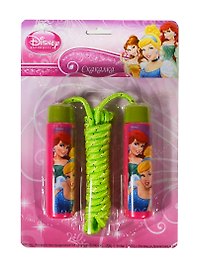 Скакалка детская пласт. Принцессы Disney (AJ779-2JRPR (144)) (180780) (в ассорт.) (блистер) (в кор. 2х72шт)