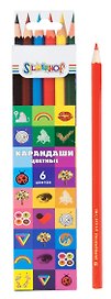 Карандаши цветные, Silwerhof, 6 цветов