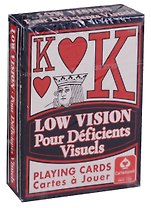 Таро Аввалон, Low Vision Игральные карты (карты+инструкция на англ. яз.) (коробка)