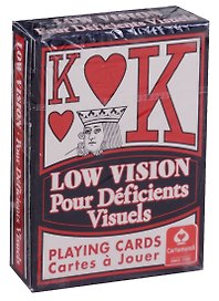 Таро Аввалон, Low Vision Игральные карты (карты+инструкция на англ. яз.) (коробка)