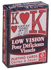Таро Аввалон, Low Vision Игральные карты (карты+инструкция на англ. яз.) (коробка)
