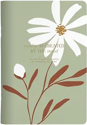 Тетрадь 48л кл. "April", ромашка, карт.обл., микротекстурирование, ламинация, скрепка