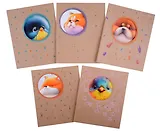 Тетрадь в клетку Listoff, "Кругляши", 48 листов, двойная обложка, в ассортименте