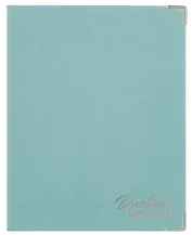 Дневник шк. "Мятный" кожзам, интегр.переплёт, тиснение фольгой, пантон, мет.уголки, одно ляссе, универс.шпаргалка