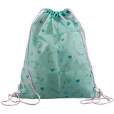 Мешок для сменной обуви "Pusheen" мятн., 43*34*1, плотн.водостойк.материал, инд.уп.