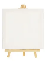 Холст на мольберте 8*8см, белый, в инд.уп.