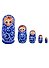 Матрешка 5 в 1 средняя (Гжель, Эскиз 01) (М05140401) - 1