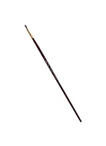 Кисть художественная Вернисаж, синтетика бордовая, плоская, длинная ручка №2, Гамма