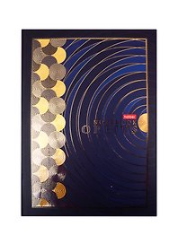 Книга для записей А4 80л кл. "Притяжение" 7БЦ, мат.ламинация, 3D фольга