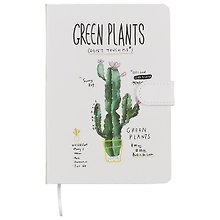Книга для записей «Green Plants. Кактусы», А5, 128 листов, с магнитной застежкой