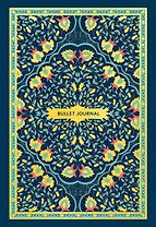 Книга для записей А5 80л тчк. "Bullet Journal (ковер золотой)" с наклейками