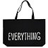 Сумка-шоппер большая Everything черная, текстиль 70см.*45см.*17см. - 0