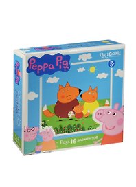 Пазл «Peppa Pig» 16 элементов, Origami