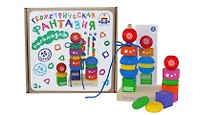 Развивающая игрушка «Пирамидка. Геометрическая фантазия», Краснокамская игрушка