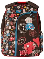 Рюкзак школьный "Funny cats" 43*30*12см, отделение дл ноутбука, Silwerhof