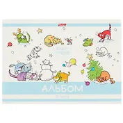 Альбом для рисования Hatber, "Забавные истории", А4, 32 листа, в ассортименте