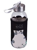 Бутылка в чехле Cat & Plant (стекло) (300мл) - 0