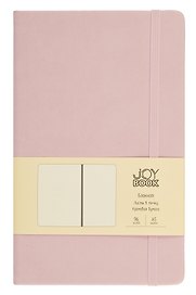 Книга для записей А5 96л тчк. "Joy Book. Розовая вуаль" иск.кожа, тонир.блок, скругл.углы, ляссе, резинка, карман на задн.форзаце