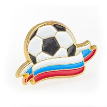 Сувенир, Значок Мяч с флагом 104-21