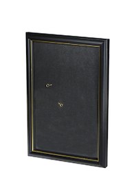 Рама 21*30 деревянная, цв. черный с золотом, со стеклом, Двуреченский