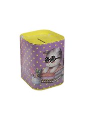 Копилка жестяная Котики 4 вида (7,5х10) (1025954)