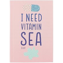 Ежедневник недатированный «Vitamin sea» А6+, 128 листов, Listoff