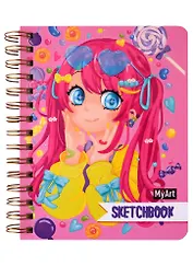 Скетчбук 150*196 64л "Сладкие мечты" 120г/м2, тв.обложка