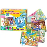 НИ с липучками Обучарики Где чей домик (VT2307-02) (3-5л.) (Смешарики) (Vladi Toys)