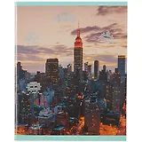 Тетрадь в клетку Listoff, "Небоскребы", 96 листов, в ассортименте