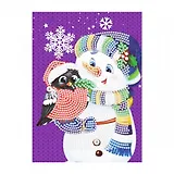 Алмазная мозаика Открытка 13х18см Счастья в Новом Году! (Арт. М-9348)