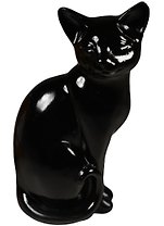 Фигурка Кошка 20см (черная) (162-246)