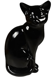 Фигурка Кошка 20см (черная) (162-246)