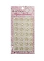 Наклейки ЗD розы молочные, 28 шт, 1.2 см
