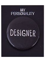 Значок круглый Designer (черный) (металл) (38см) (ЗН2021-001)