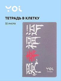 Тетрадь общая «Гранж», 32 листа в клетку, А5 - Yoi