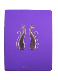 Тетрадь общая «Total lilac. Изящные кошки», 48 листов в клетку, A5, в ассортименте - Unnika