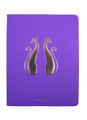 Тетрадь в клетку Unnika, "Total Lilac. Изящные кошки", 48 листов, в ассортименте