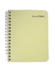 Записная книжка А6 80л кл. "Foliage" пласт.обл., спираль