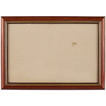 Рама со стеклом, пластик, коричневая, 20 х 30 см