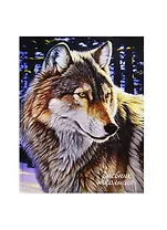 Дневник шк. "ВОЛК" 7БЦ, выб. УФ-лак, мат.пленка, универс.шпаргалка, Феникс