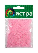 01 Бисер Астра (145 св. розовый/жемчужный) (675288) (11/0) (20гр.) (стекло) (упаковка)