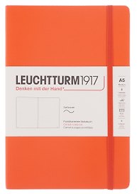 Книга для записей A5 61л тчк. "Medium" мягк.обложка, цвет тыква, Leuchtturm1917