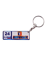 ГС Брелок Норильск Номер региона вид 1 (дерево) (5,5 см.)