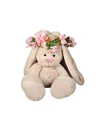 Мягкая игрушка Зайка Ми в веночке из цветов (15см) (SidXm114)