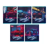 Тетрадь в клетку Listoff, "Драйв и скорость", 48 листов, в ассортименте